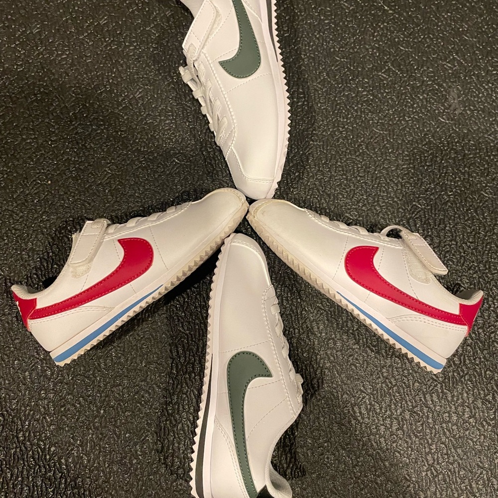 2 PAIRS - Kid’s Nike Cortes Sz 10.5/11